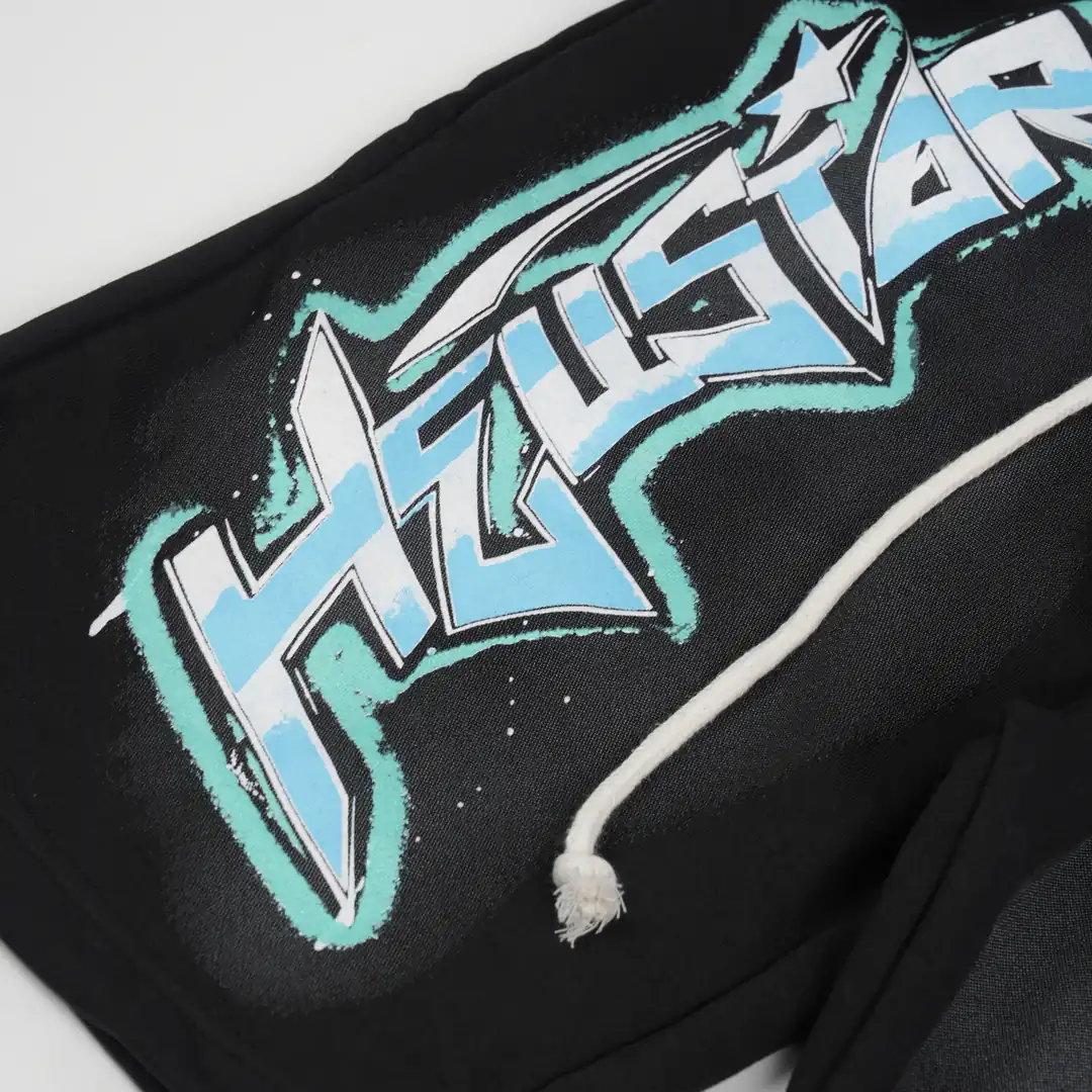 Hellstar Flame Spray shorts vintage fade 3/3