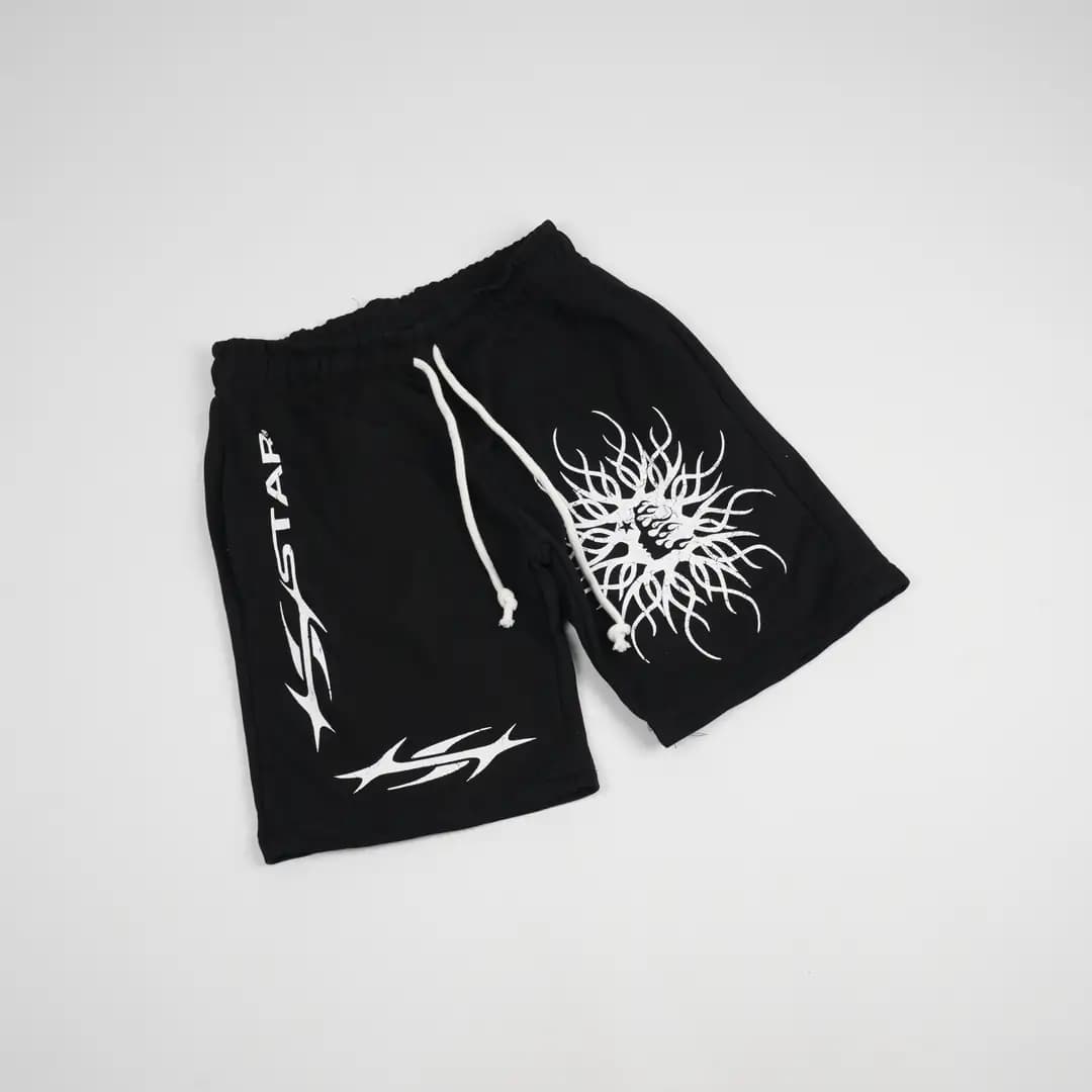 Hellstar Flame Young shorts black 2/3