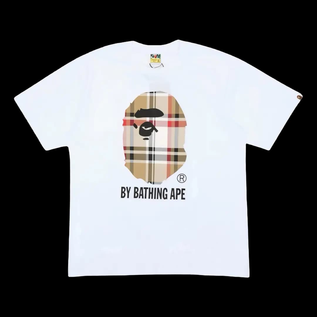 Bape x Burberry Ape Head tee 1/3