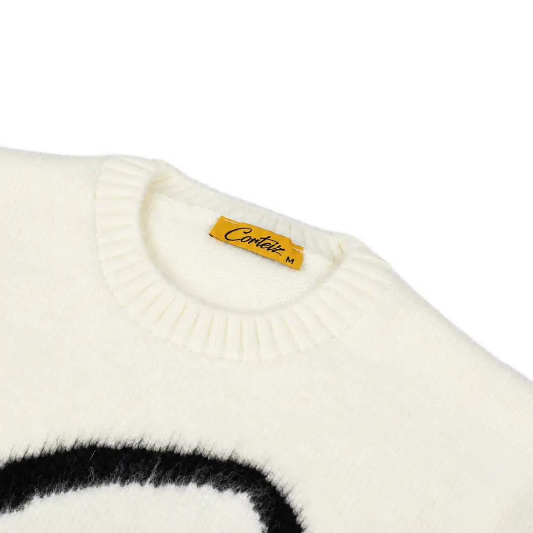 Corteiz C Star sweater white 3/3