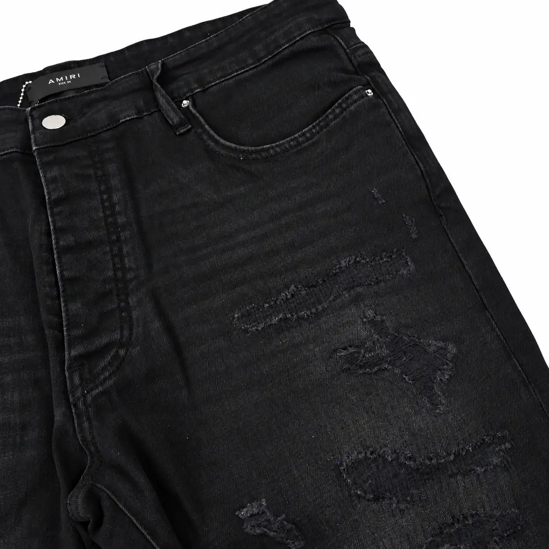 Amiri distressed jeans black 3/3