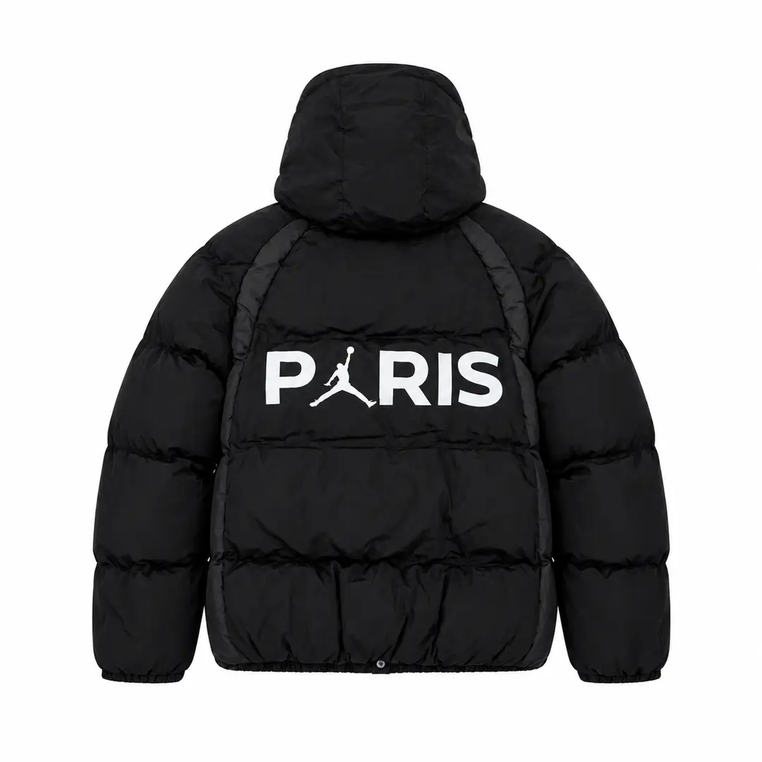 Jordan x PSG puffer jacket black 2/3