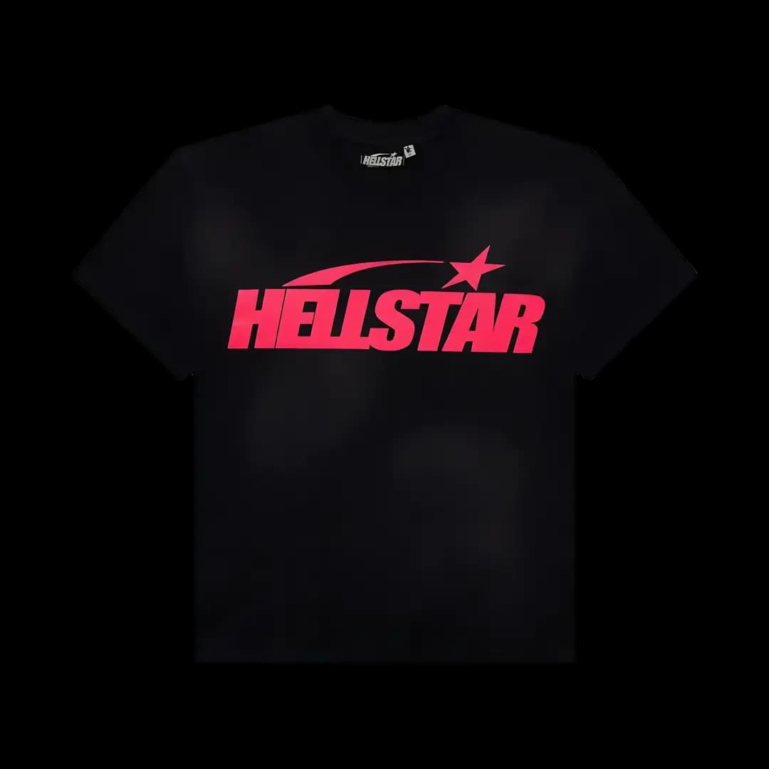 Hellstar Classic logo tee black pink 1/3