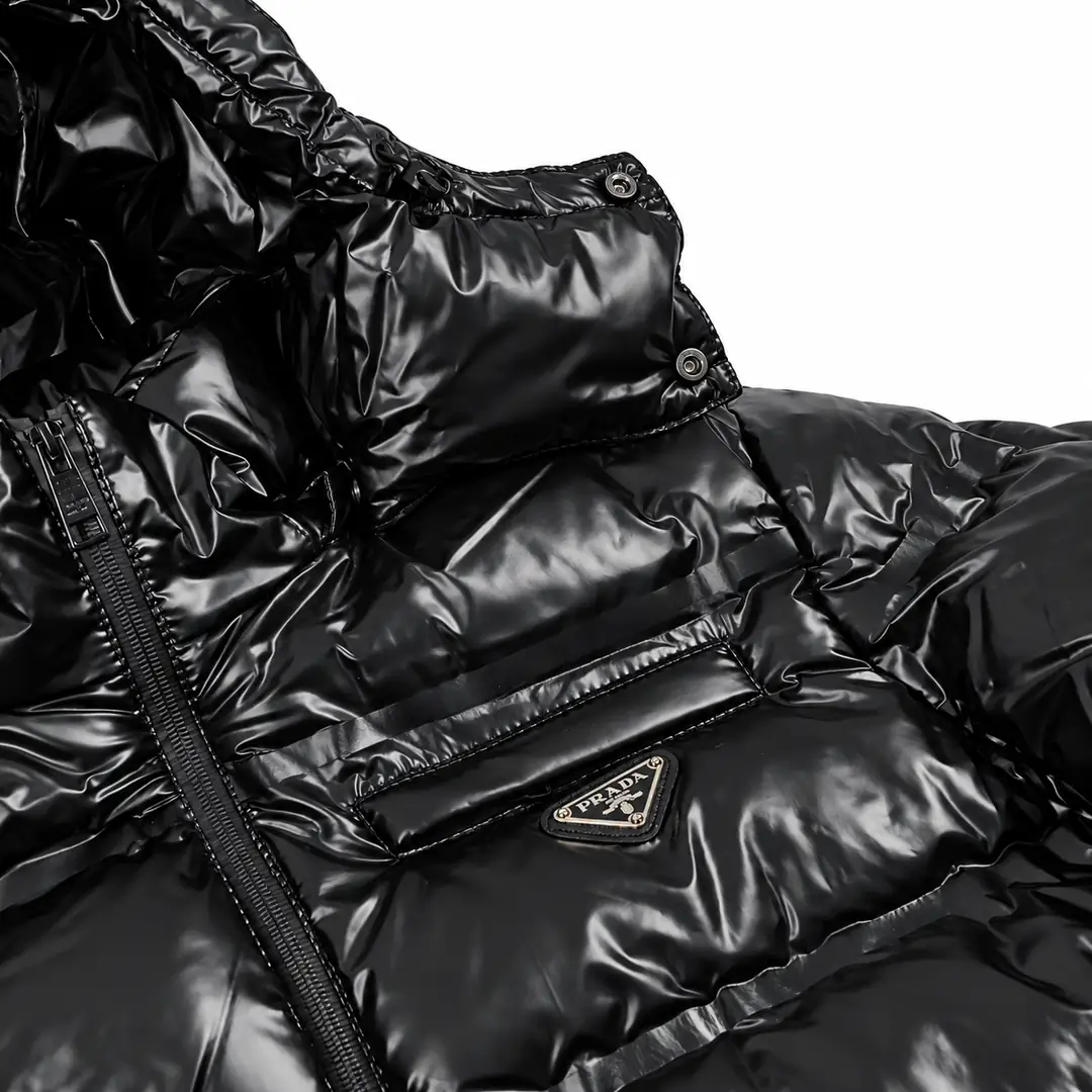 Prada Re-Nylon puffer jacket black 2/3