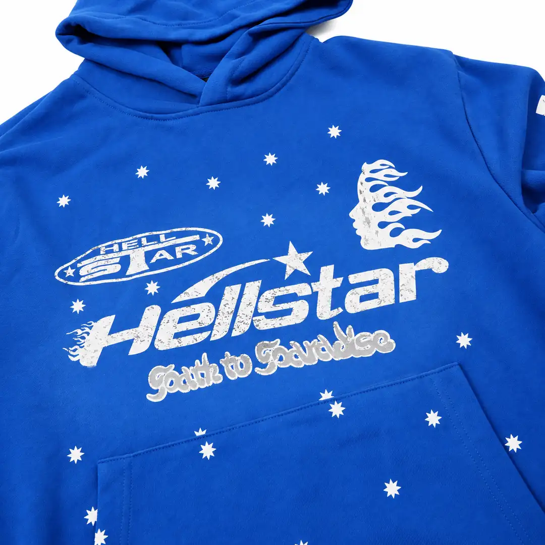 Hellstar hoodie blue 3/3
