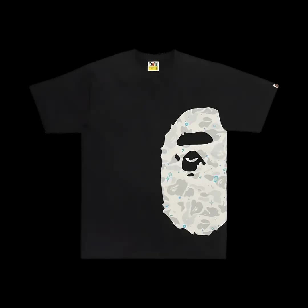 Bape Space Camo Ape Head tee black camo 1/3