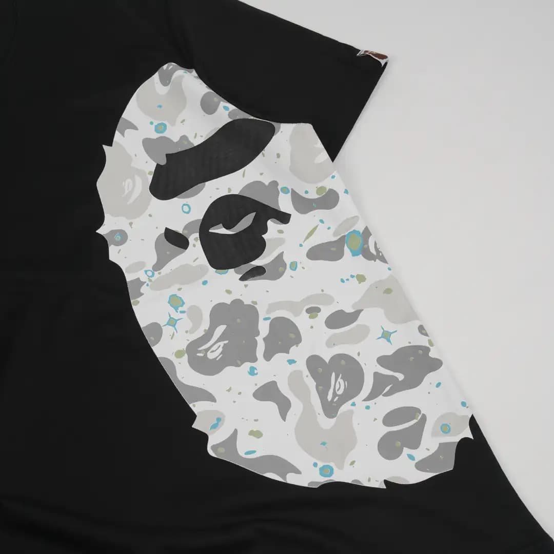 Bape Space Camo Ape Head tee black camo 3/3