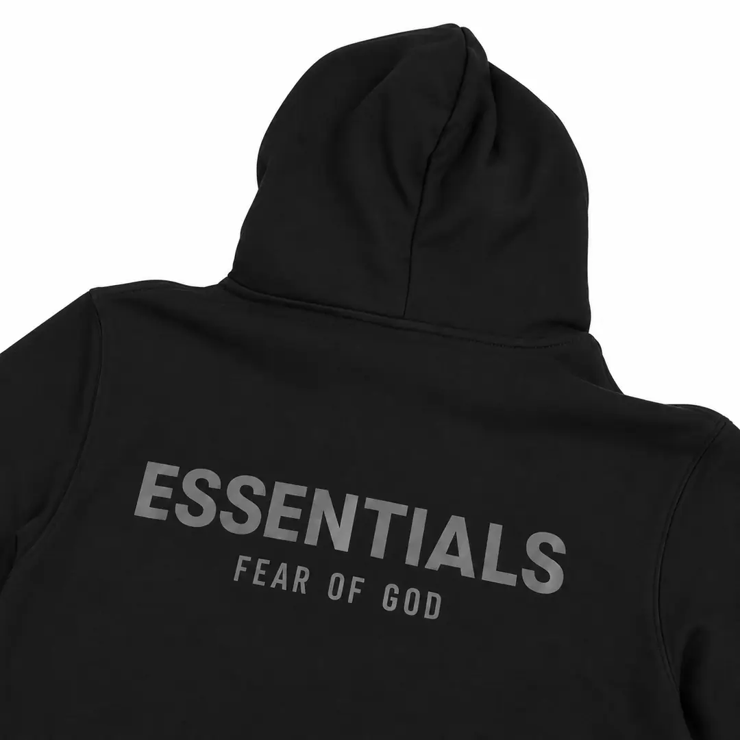 Essentials zip hoodie black 3/3