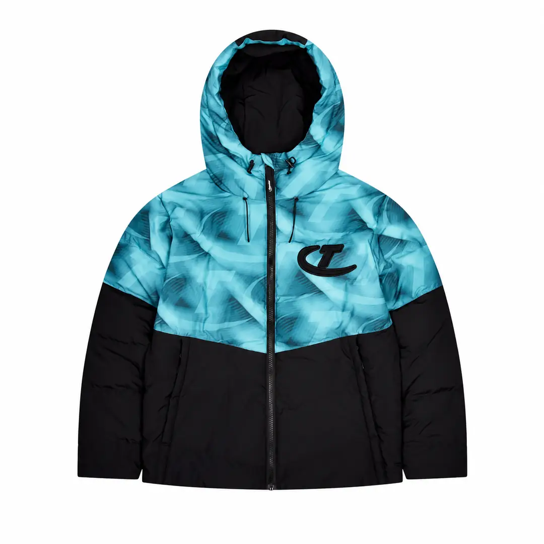 Trapstar Hyperdrive puffer jacket black blue 1/3