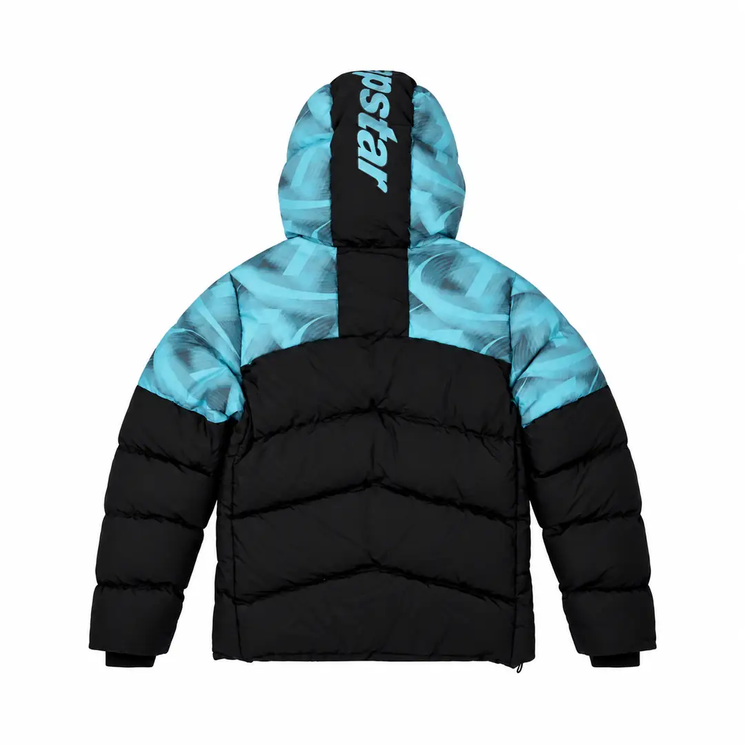 Trapstar Hyperdrive puffer jacket black blue 2/3