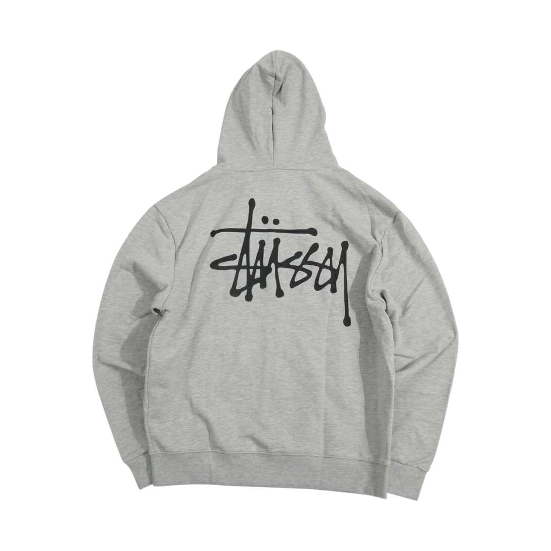 Stussy zip hoodie grey 2/3