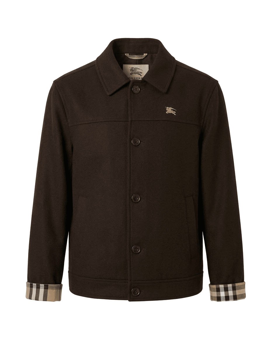 Burberry brown wool jacket 1/2