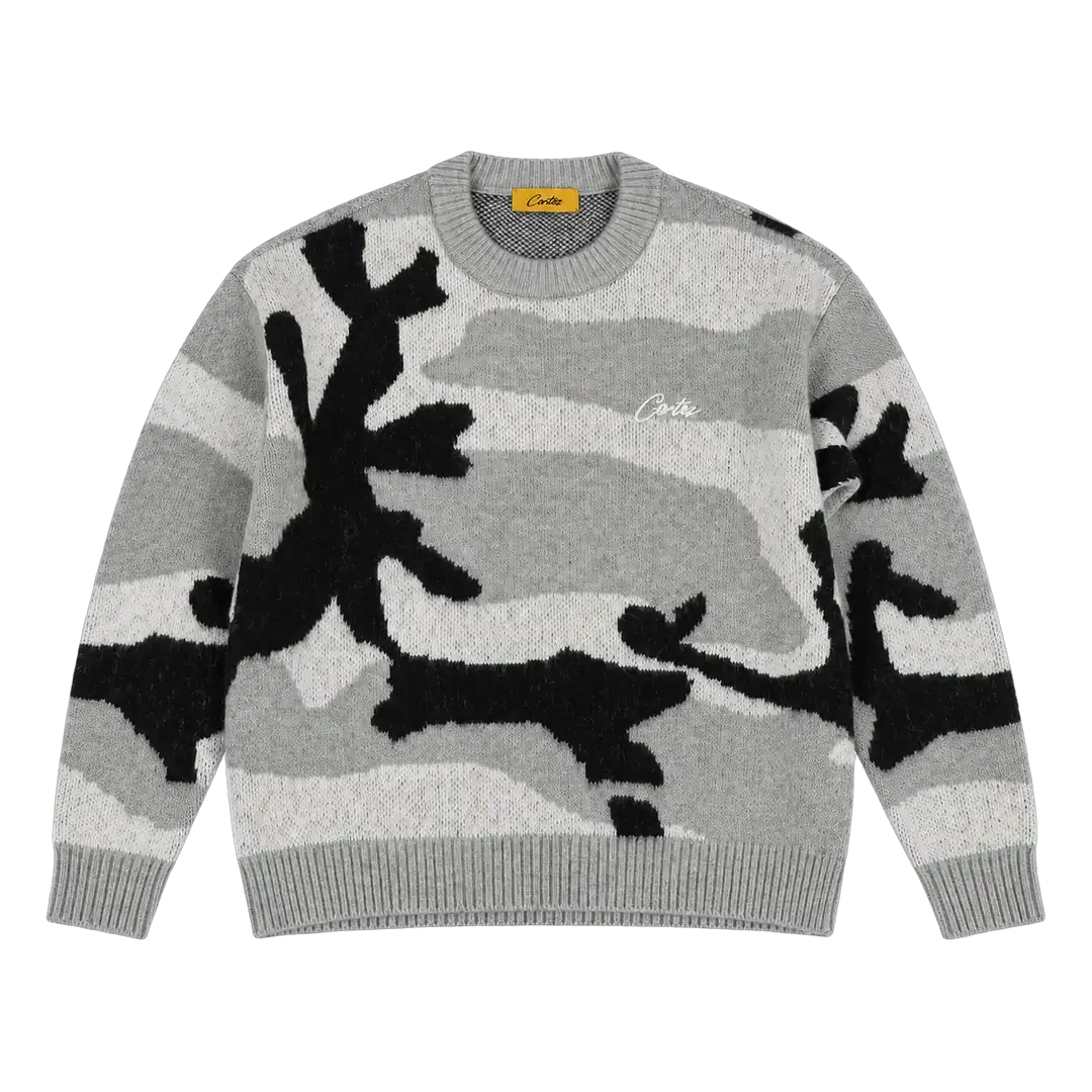 Corteiz sweater grey camo