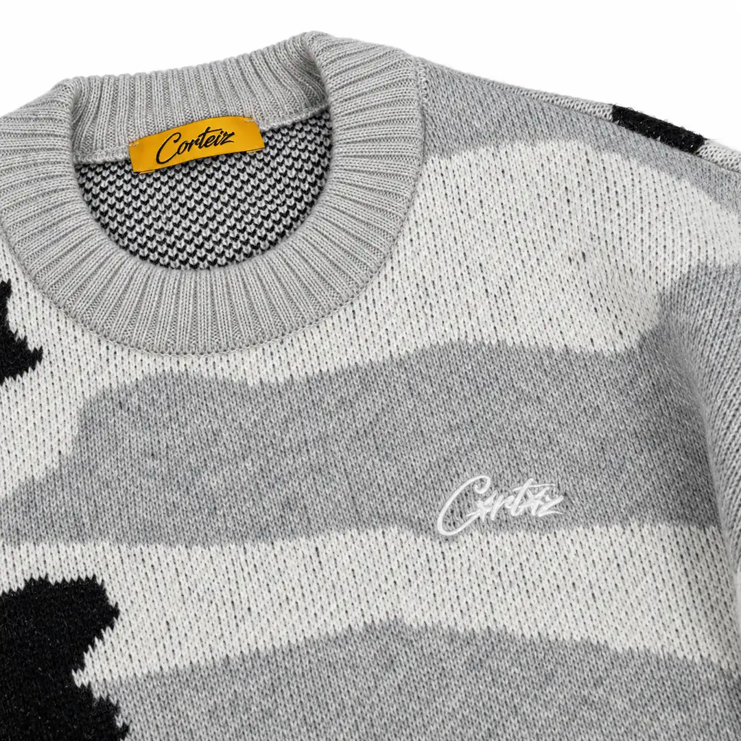 Corteiz sweater grey camo 2/3
