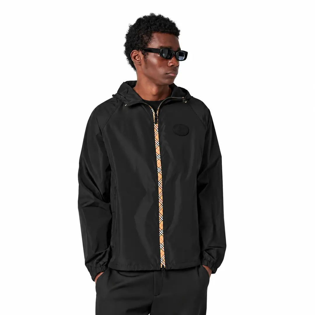 Burberry Checker-Tape nylon hooded jacket 3/3