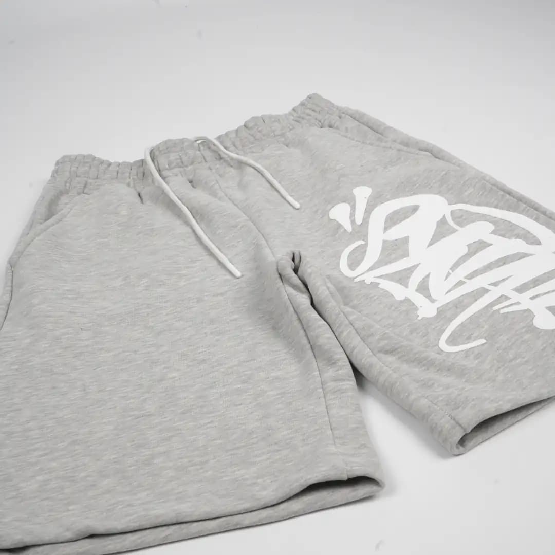 Syna World logo sweat shorts grey 3/3