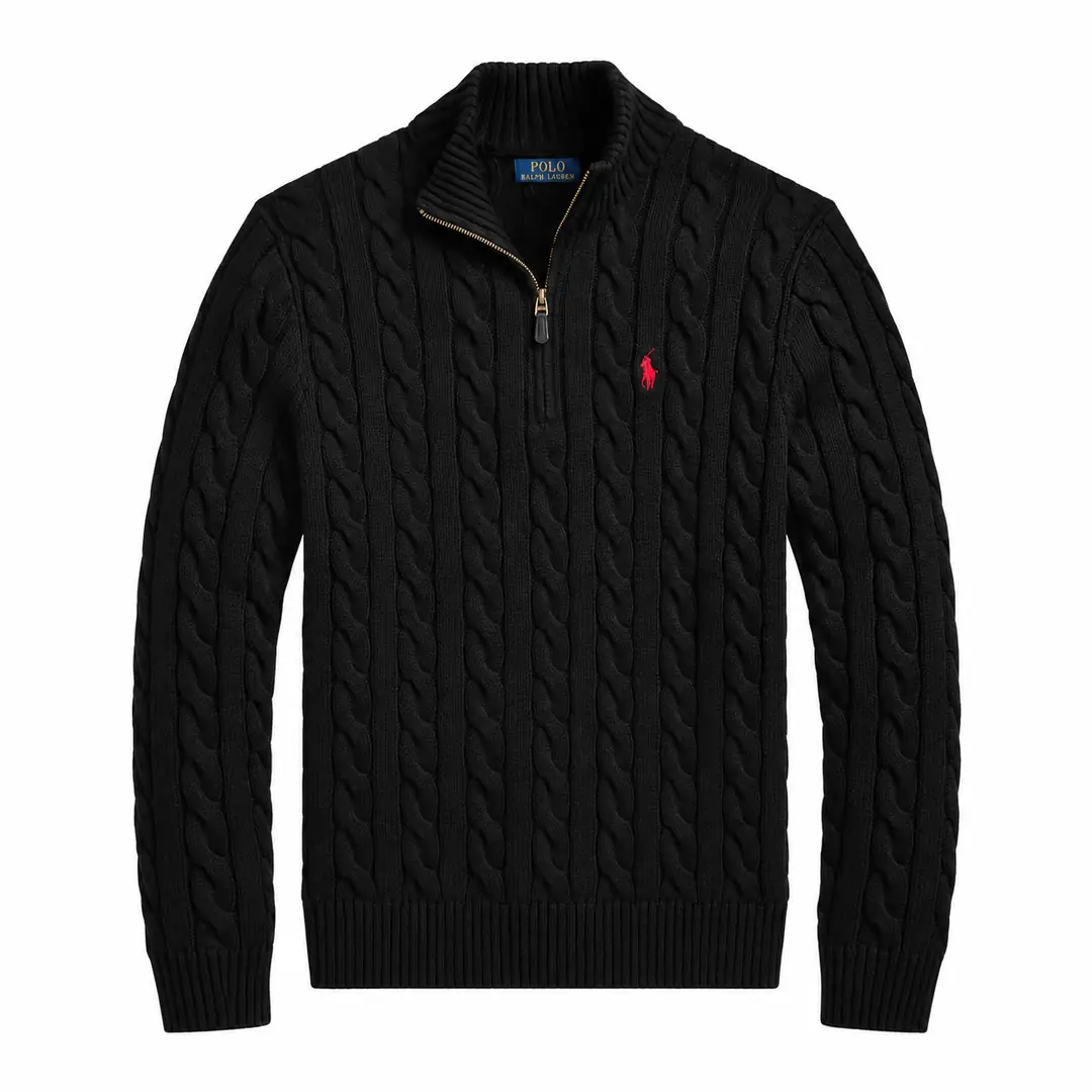 Polo Ralph Lauren half-zip sweater black
