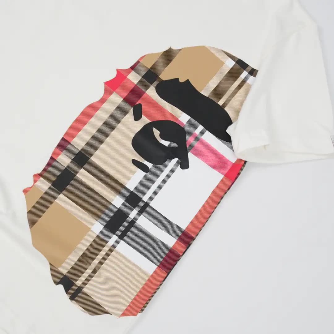 Bape Check Camo Ape Head tee 3/3