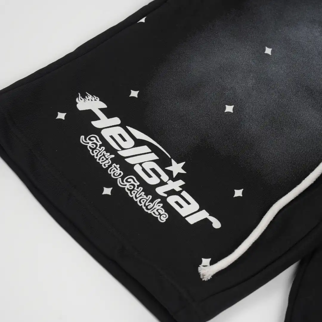 Hellstar Flame shorts black 3/3