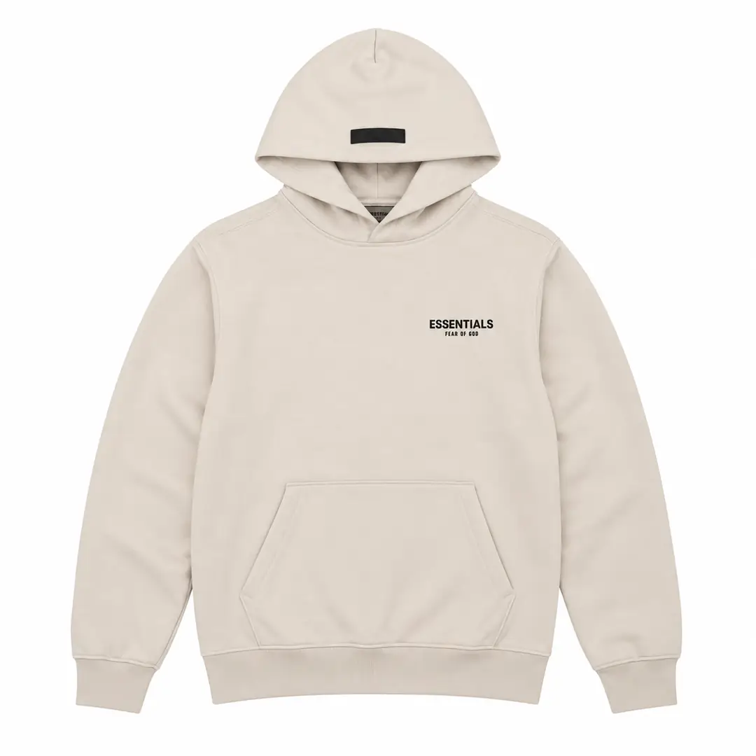 Essentials Fear of God hoodie light oatmeal