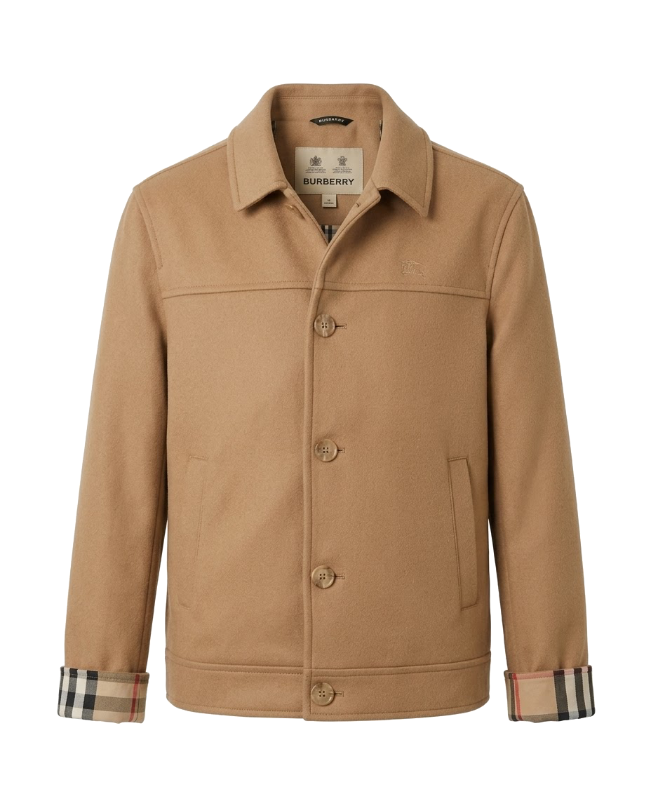 جاكيت Burberry باللون الجملي 1/1